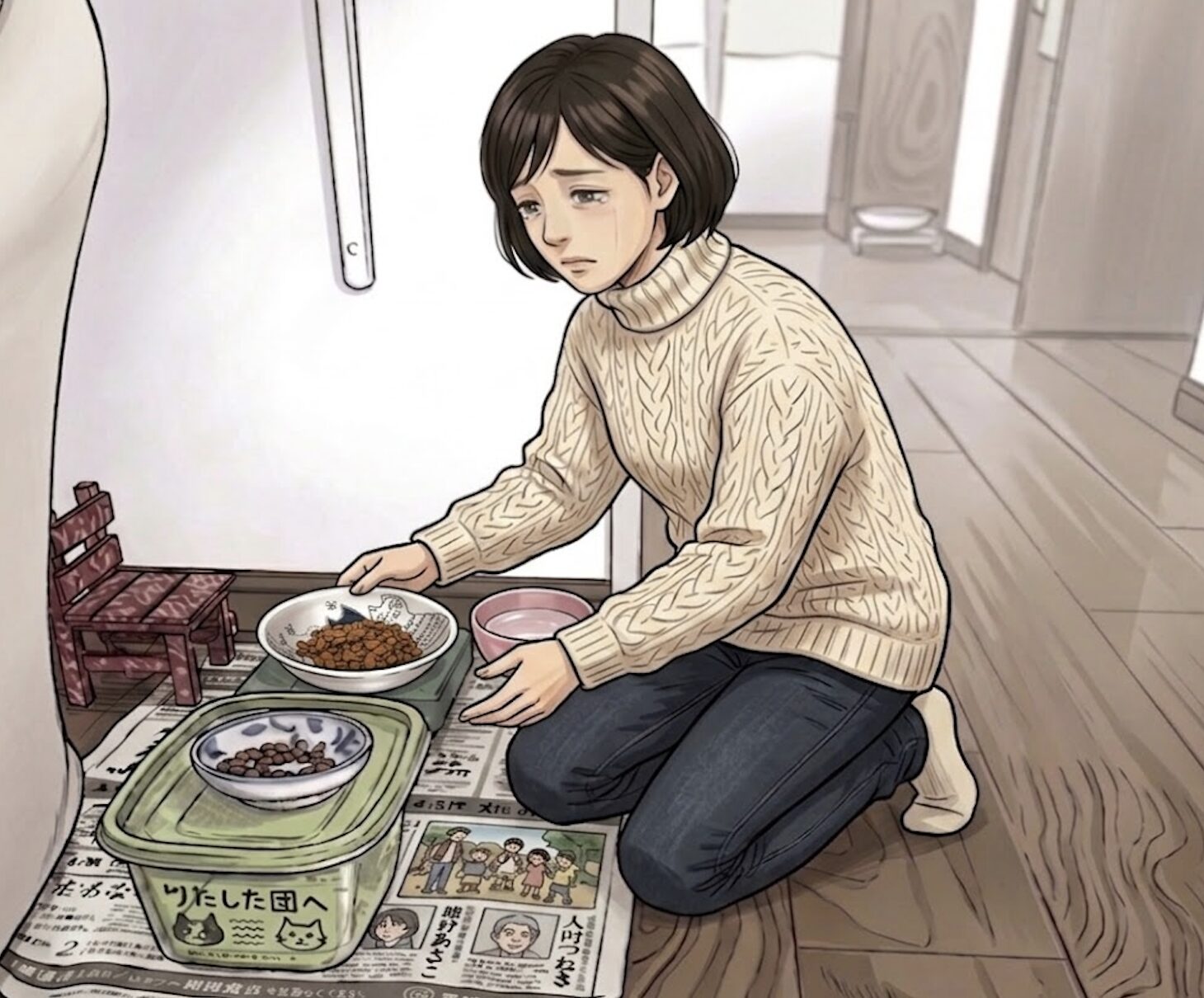 寂しそうな女性